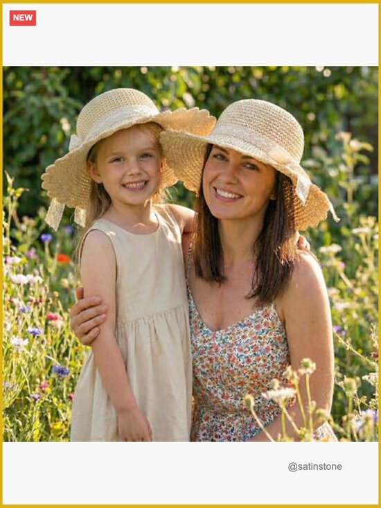 Wide Brim Packable Travel Bucket Hat UPF 50+ Straw Sun Hat main image 5